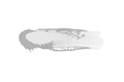 White brush stroke abstract element isolated Product Image 2