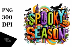 Halloween Spooky Watercolor Clipart PNG Product Image 2