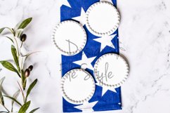 Coasters Mockup| Stock Photo| Digital Mockup | 4th Of July Product Image 1