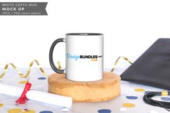 White Coffee Mug Graduation Mock up Product Image 1
