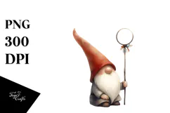 Vintage Gnome Illustration, High-Res PNG Product Image 1