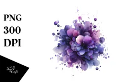 Abstract Violet Made of Material, PNG Product Image 1