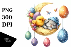 Easter Bunny Clipart |T-shirt, Mug PNG Product Image 1