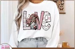 Love Valentine gnome sublimation png, gnome LOVE png Product Image 2