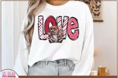 Love Valentine gnome sublimation png, gnome LOVE png Product Image 2