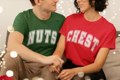 Chest Nut SVG, Christmas Couple shirts SVG, Funny Christmas Product Image 4