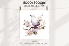 White Dove Birds Clipart Valentine Day Love Pigeon Flowers Scrapbooking Image Watercolor Transparent Print invitation t-shirt designs sublimation printable  watercolor cute White Dove Birds bird clipart, sublimation drawing Valentine Day Love Pigeon Flowe