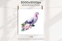 White Dove Birds Clipart Valentine Day Love Pigeon Flowers Scrapbooking Image Watercolor Transparent Print invitation t-shirt designs sublimation printable  watercolor cute White Dove Birds bird clipart, sublimation drawing Valentine Day Love Pigeon Flowe