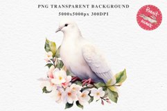 White Dove Birds Clipart Valentine Day Love Pigeon Flowers Scrapbooking Image Watercolor Transparent Print invitation t-shirt designs sublimation printable  watercolor cute White Dove Birds bird clipart, sublimation drawing Valentine Day Love Pigeon Flowe