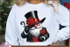 Top hat Christmas Gnome png, Christmas Santa gnome png Product Image 4