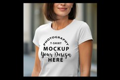 Bella Canvas 6400 t-shirt mock-up WHITE Product Image 1