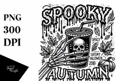 Halloween Spooky Watercolor Clipart PNG Product Image 2