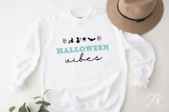 Halloween Vibes Teal PNG Sublimation Design Product Image 5