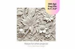 White Flower 3d Tumbler Wrap  3d Flower Png 3d Sublimation