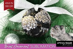 White Flowers Ornament PNG - Floral PNG Sublimation Product Image 1