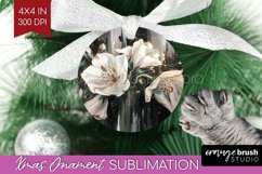 White Flowers Ornament PNG - Floral PNG Sublimation Product Image 1