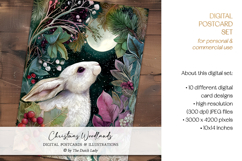 Christmas Woodland Animals Postcard Set Product Image 4
