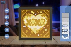 White Xoxo Valentine Heart Layered Papercut Product Image 6