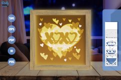 White Xoxo Valentine Heart Layered Papercut Product Image 4