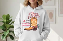 Sweet Cowboy Christmas PNG JPG Western Holiday Boot Clipart Product Image 3