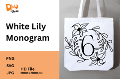 White Lily Monogram Product Image 1
