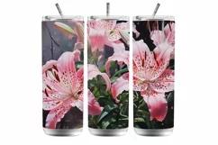 Lily tumbler sublimation designs, LIly sublimation Product Image 5