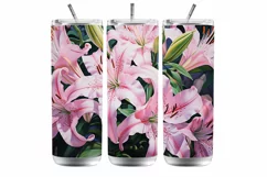 Lily tumbler sublimation designs, LIly sublimation Product Image 6