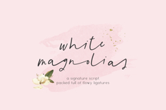 White Magnolias Script Product Image 1