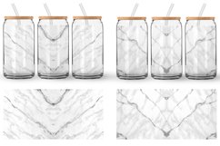 Glass Can Wraps White Marble Stone Product Image 3