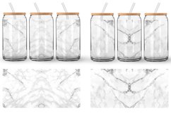 Glass Can Wraps White Marble Stone Product Image 2