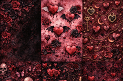 Gothic Love Digital Paper Pack Product Image 5