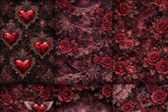 Gothic Love Digital Paper Pack Product Image 3