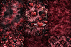 Gothic Love Digital Paper Pack Product Image 4
