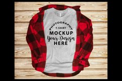 Bella Canvas 3001 t-shirt mock-up WHITE Product Image 1