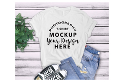 BellaCanvas 3001 T-shirt Mockup WHITE Product Image 1