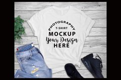 Bella Canvas 3001 t-shirt mock-up WHITE Product Image 1