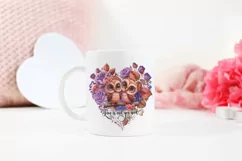 <img src="White Mug.jpg" alt="Valentines owl couple floral heart sublimation on a white mug mockup">