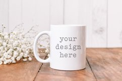 Coffee Mug Mockup|Digital Stock Photo|Flat Lay|Kitchen Product Image 1