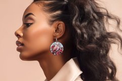 White Owl Sublimation Earrings Bundle Stained Glass 