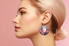 White Owl Sublimation Earrings Bundle Stained Glass 