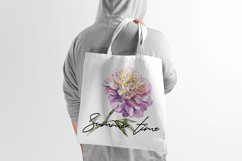 Peony watercolor - sublimation design Product Image 3