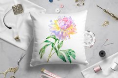 Peony watercolor - sublimation design Product Image 3