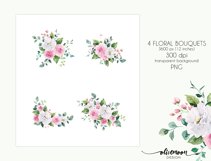  watercolor floral clipart