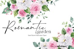 pink watercolor flowers clipart
