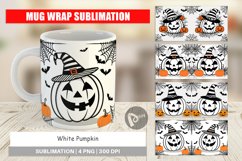 Mug Wrap Design White Pumpkin Product Image 1