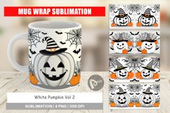 Mug Wrap Design White Pumpkin Product Image 1