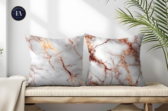 White Rose Gold Marble Tone Seamless Digital Paper Product Image 2