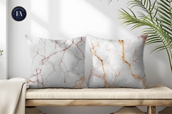 Rose Gold White Marble Pattern ToneX Digital Paper Product Image 2