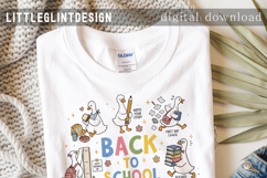 Back to School Silly Goose PNG | Gift for Teacher Shirt Product Image 3