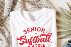 Senior Softball Mom 2026 SVG PNG Trendy Minimalist Sport Mom Product Image 4